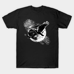 Flying Moon Raven T-Shirt